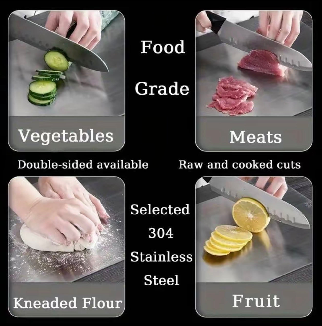 ChopLuxe Stainless Cutting Board