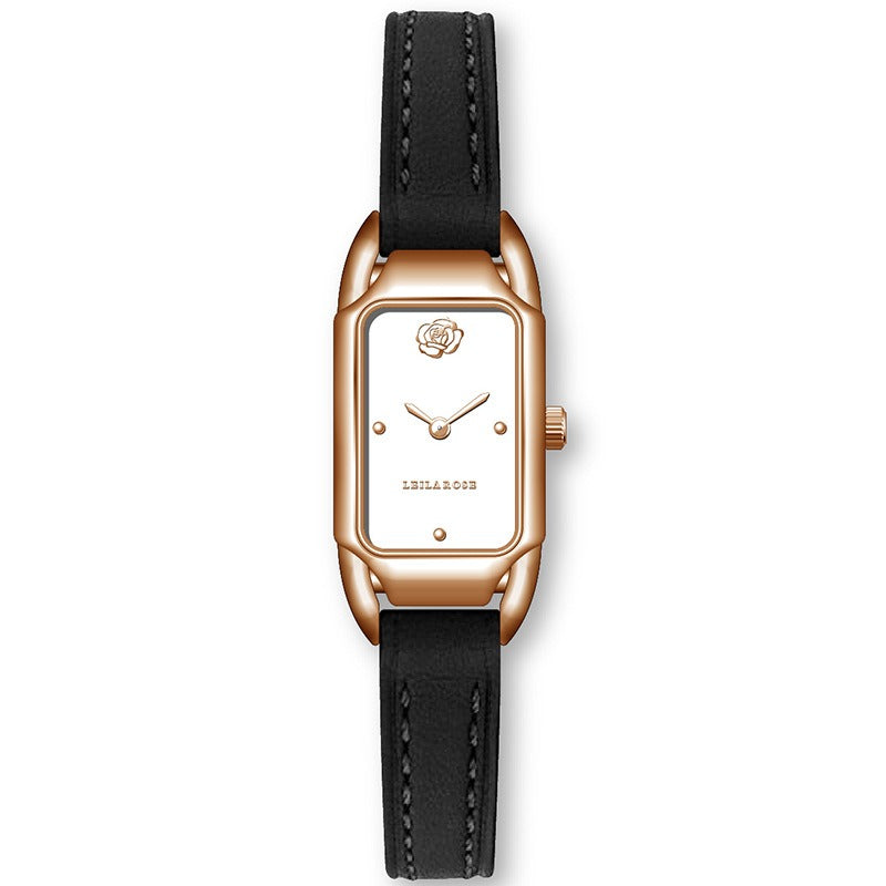 Women's Watch Brand Counter Brand Authentic Fashion Small Square Core Women's Watch Quartz Watch Popular - Korvel