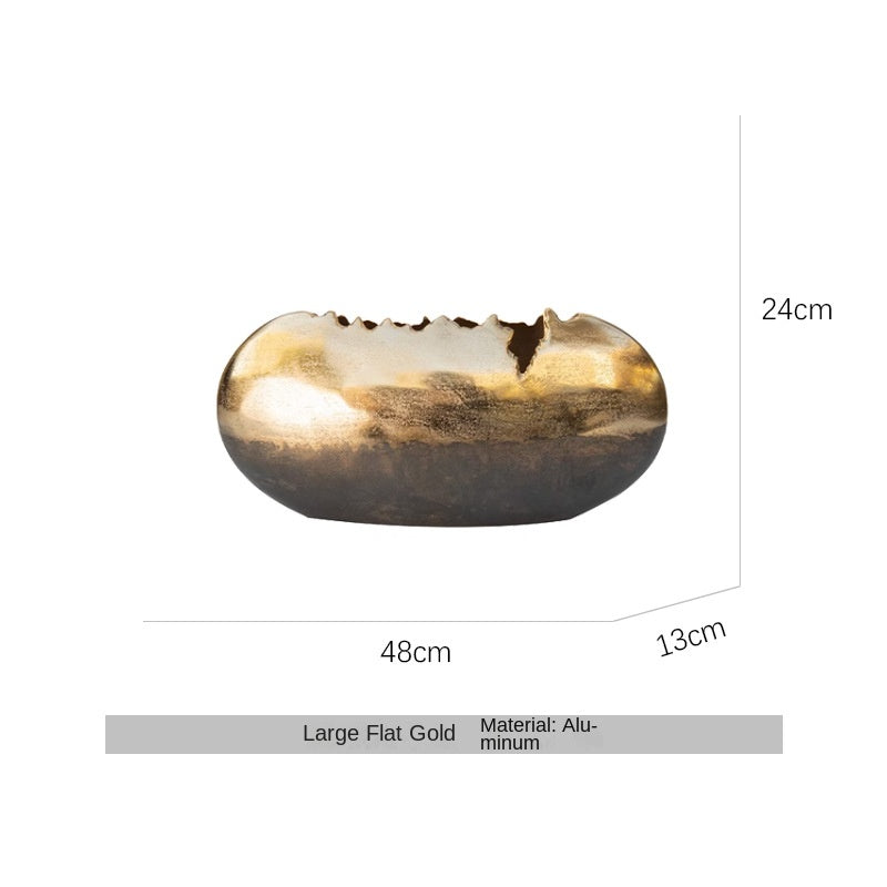 Modern Luxury Oval Edge Decorative Tray for Home Dining