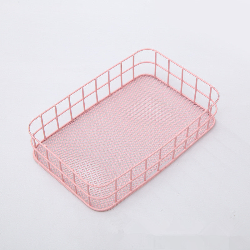 Desktop storage basket cosmetic storage basket home storage - Korvel