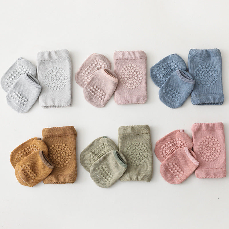 Summer New Knee Pad Socks Set Knee Pad Baby Floor Socks Set Toddler Socks Baby Non-Slip Crawling Sports Protection - Korvel