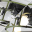 Modern Flush Mount Ceiling Fan with Lights and Remote Control
