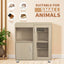 Premium 4-Tier Small Animal Cage with Storage and Openable Top