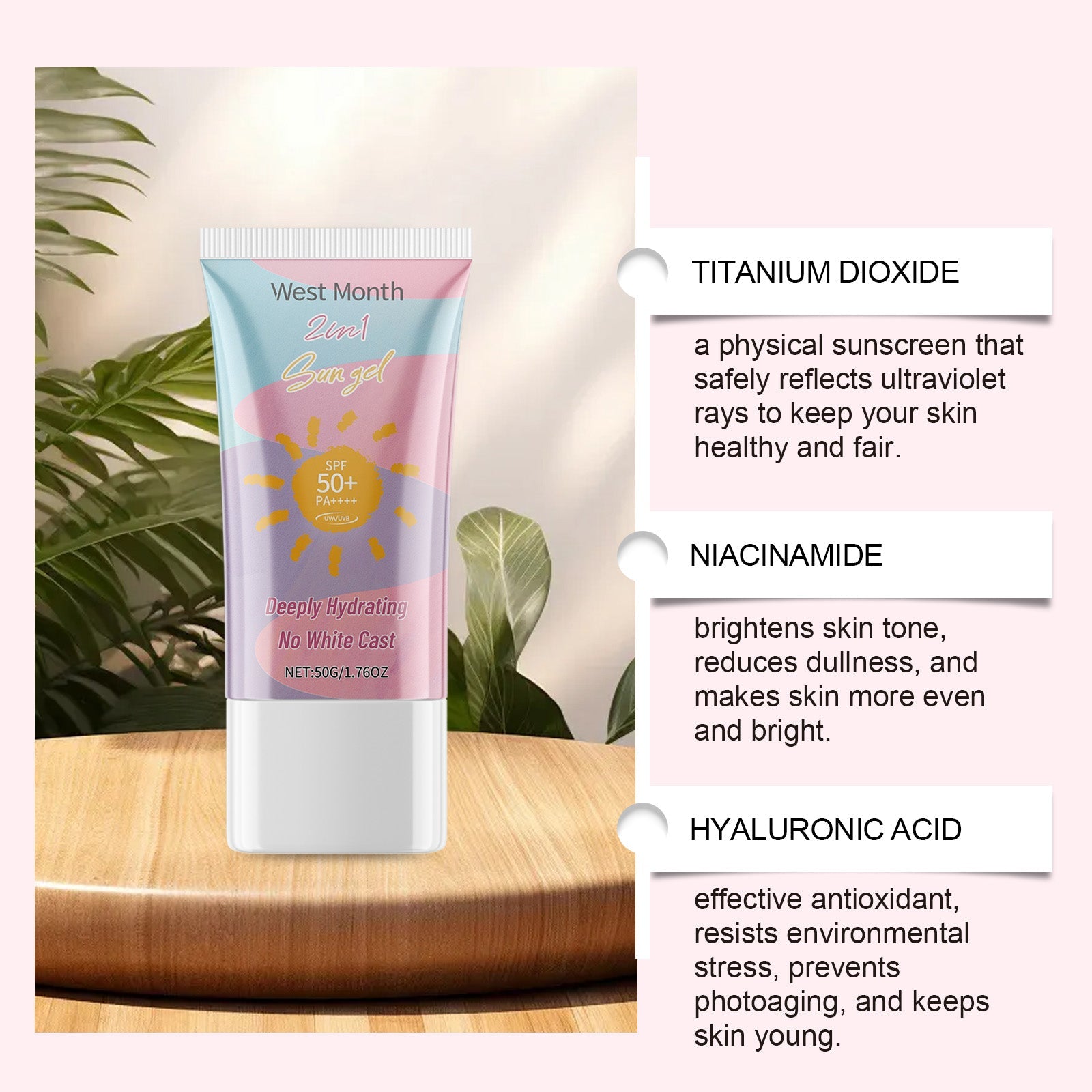 2-In-1 Protective Lotion, Summer Outdoor Double Care Facial Skin Moisturizing Lotion - Korvel