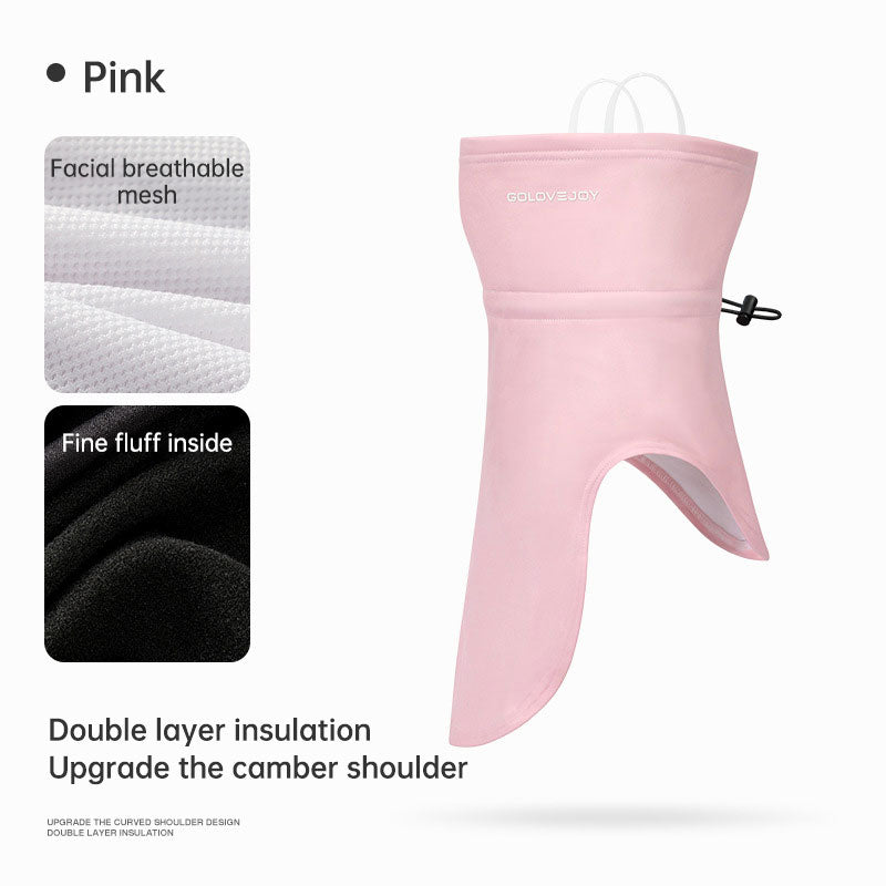 Winter skiing face mask men and women outdoor riding hanging ear mask headscarf windproof cold plus cashmere warm neck guard - Korvel