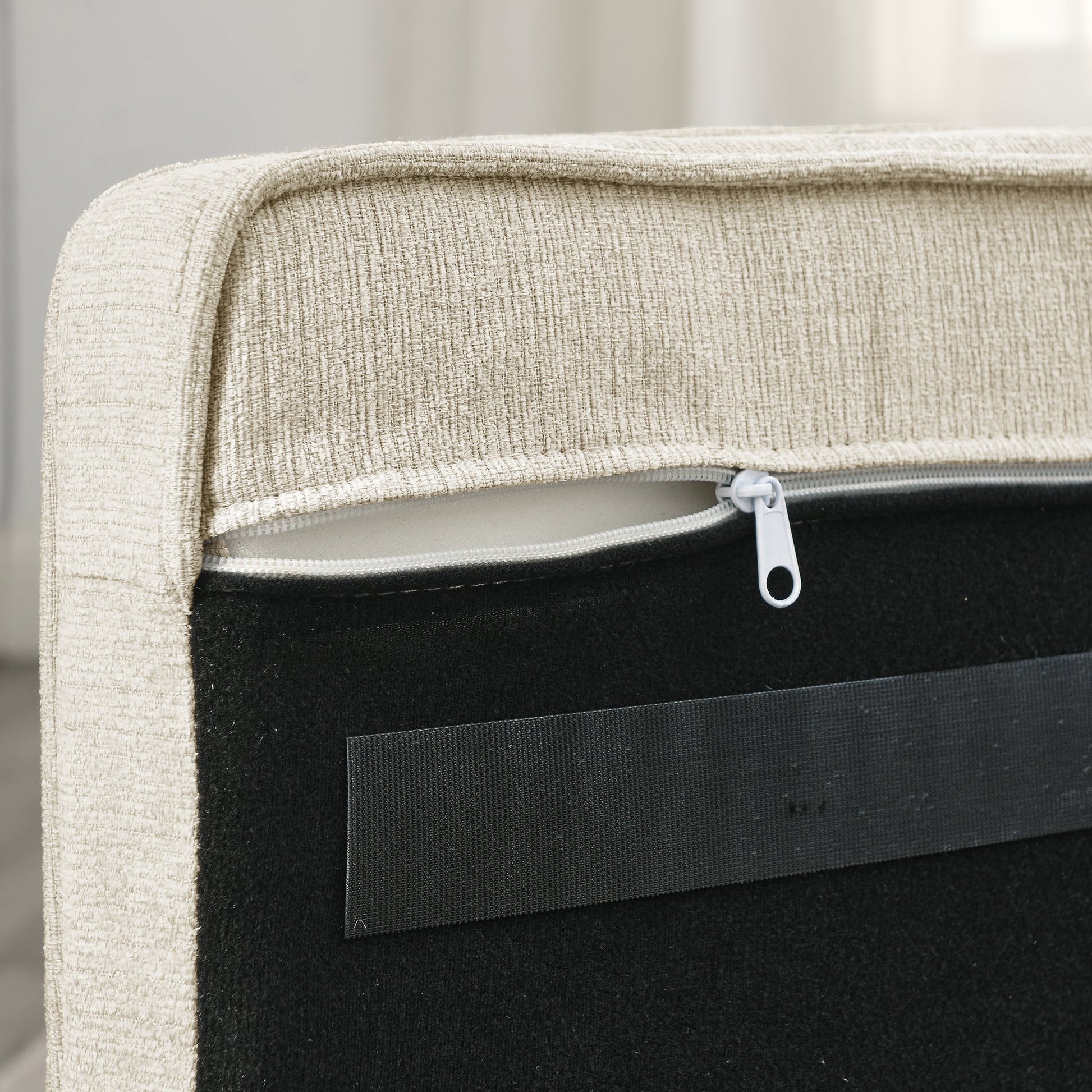 Elegant Rectangle Pet Bed for Medium and Large Dogs, Durable Elevated Dog Sofa Bed, Comfortable Dog Couch Beige - Korvel