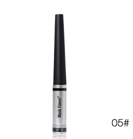 Music Flower Brand 6 Color Shimmer Liquid Eyeliner Pen Brightening Eyes Makeup Eye Liner Pencil Waterproof Quick Drying Eyelid - Korvel