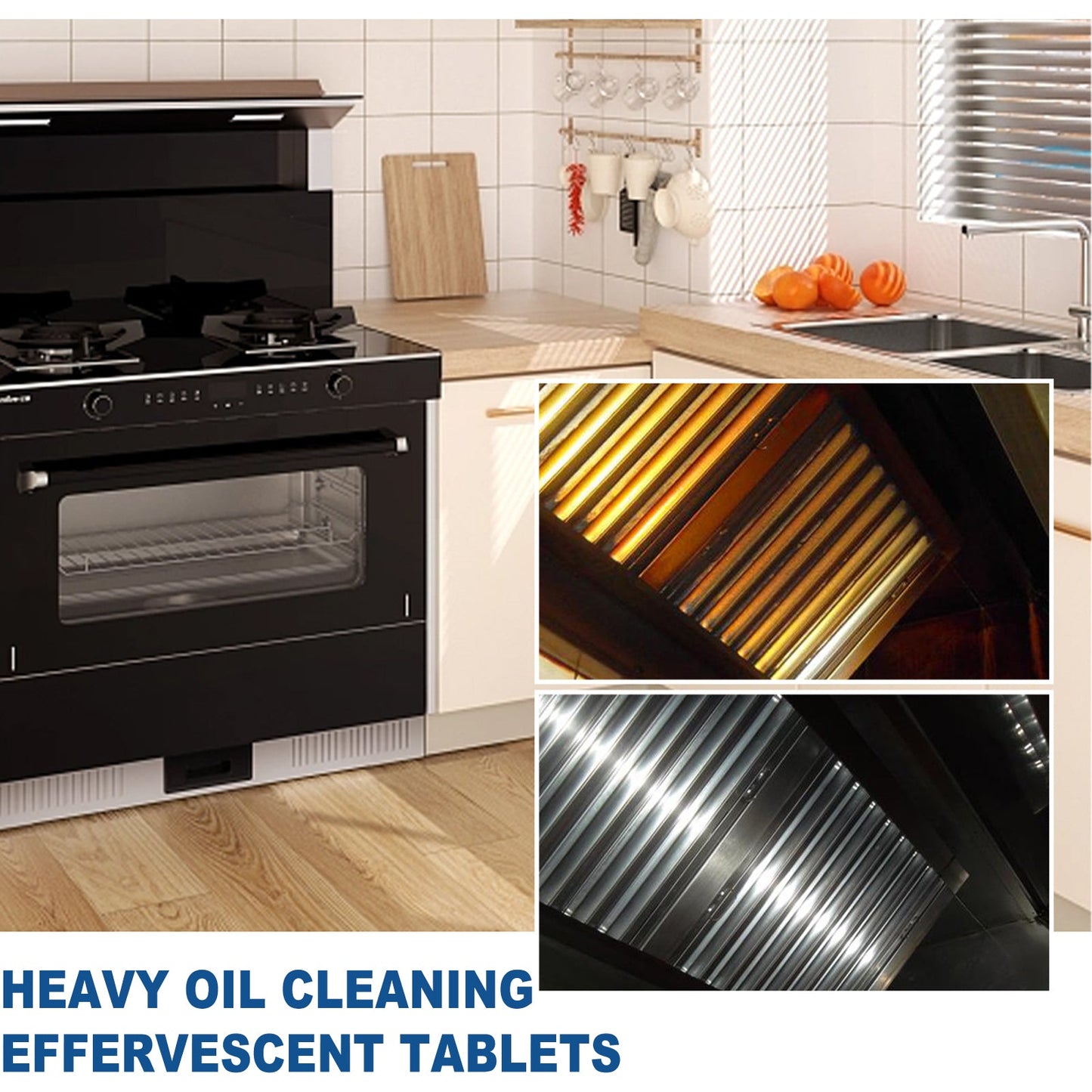 Effervescent Kitchen Oil Stain Cleaning Tablets