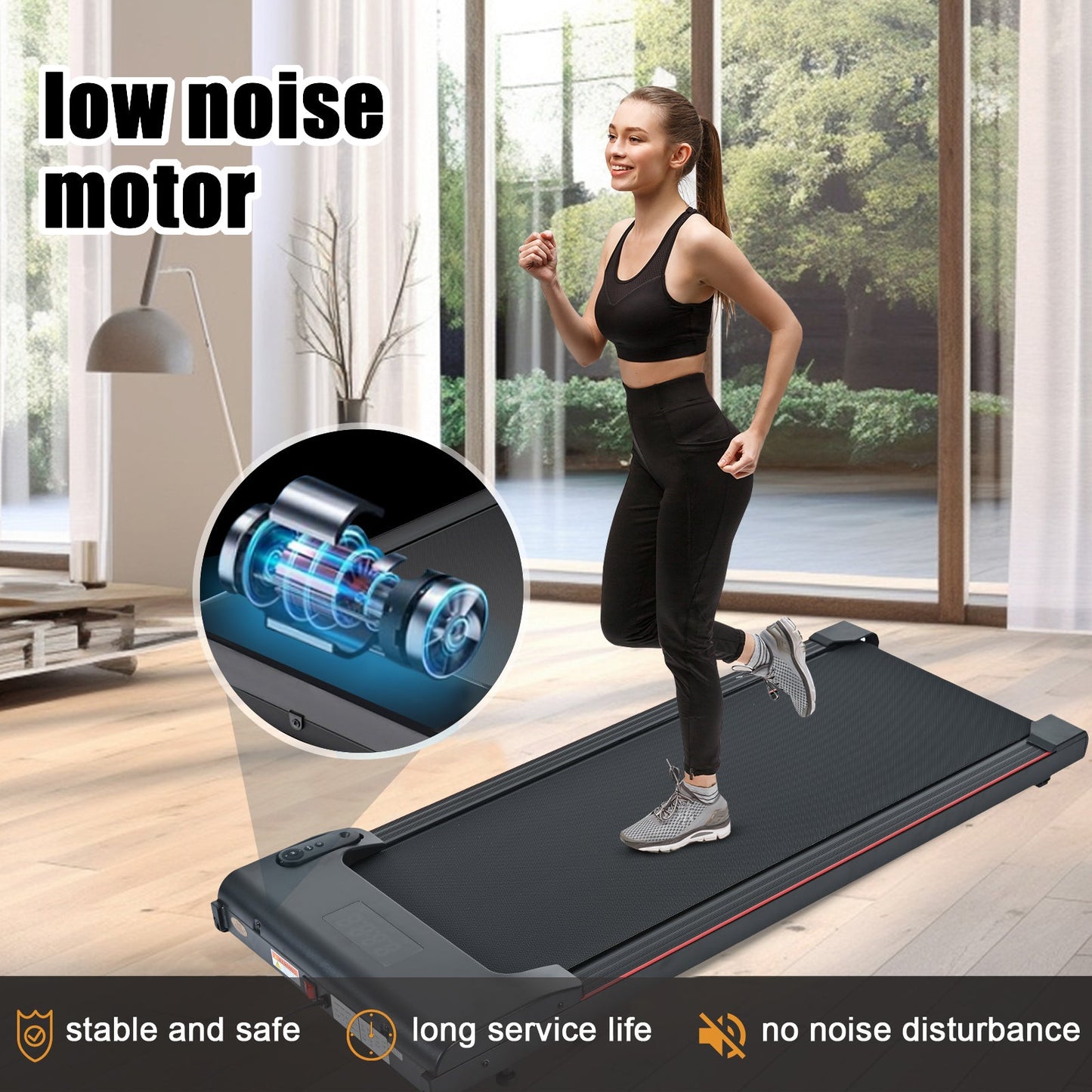 Portable Brushless Electric Walking Mat - 300 lb Capacity