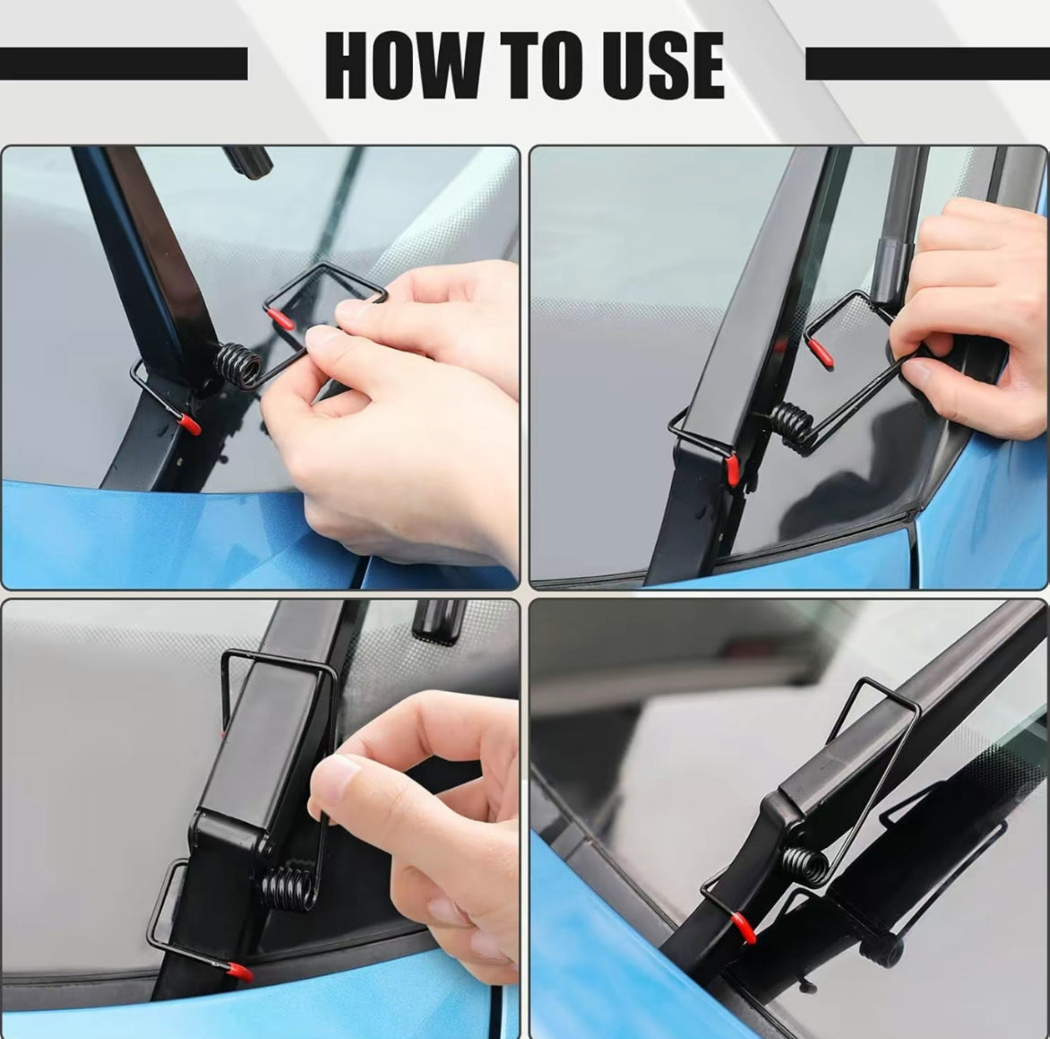 WipeForce Spring Set - Windshield Wiper Arm Boosters