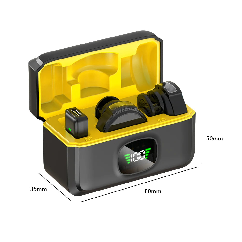 Wireless Lapel Microphone for USB-C/iOS - 50m Range