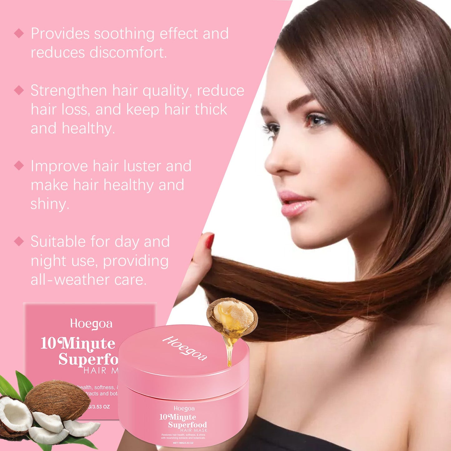 Nourishing Hair Mask Daily Improve Hair Quality Repair Dry Hair, Hydrating And Smoothing Hair Mask - Korvel
