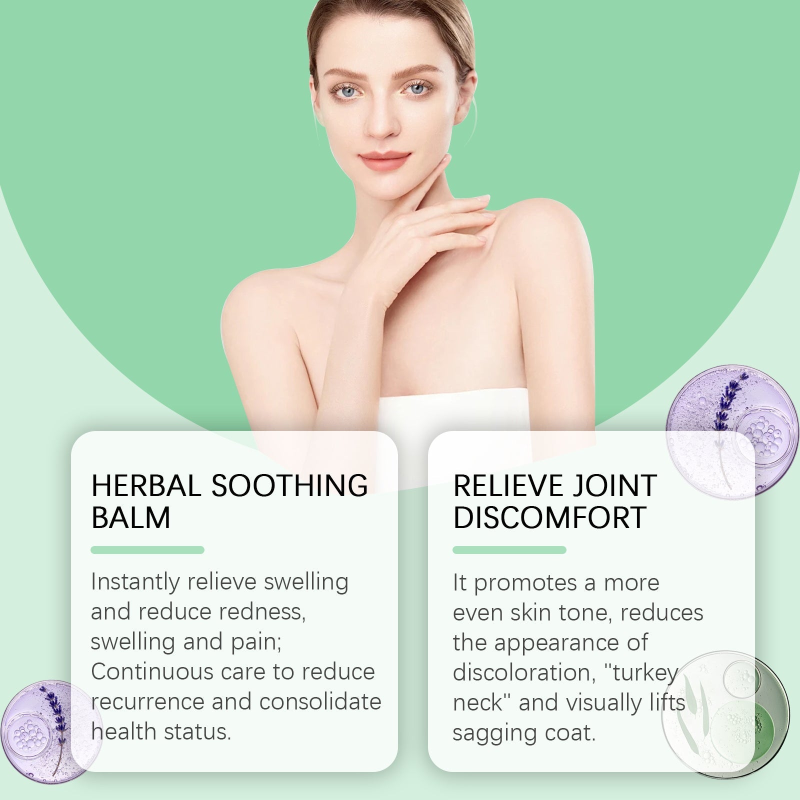 Body Care Herbal Cream, Relieve Shoulder And Neck Joint Muscle Soreness Discomfort Body Massage Cream - Korvel