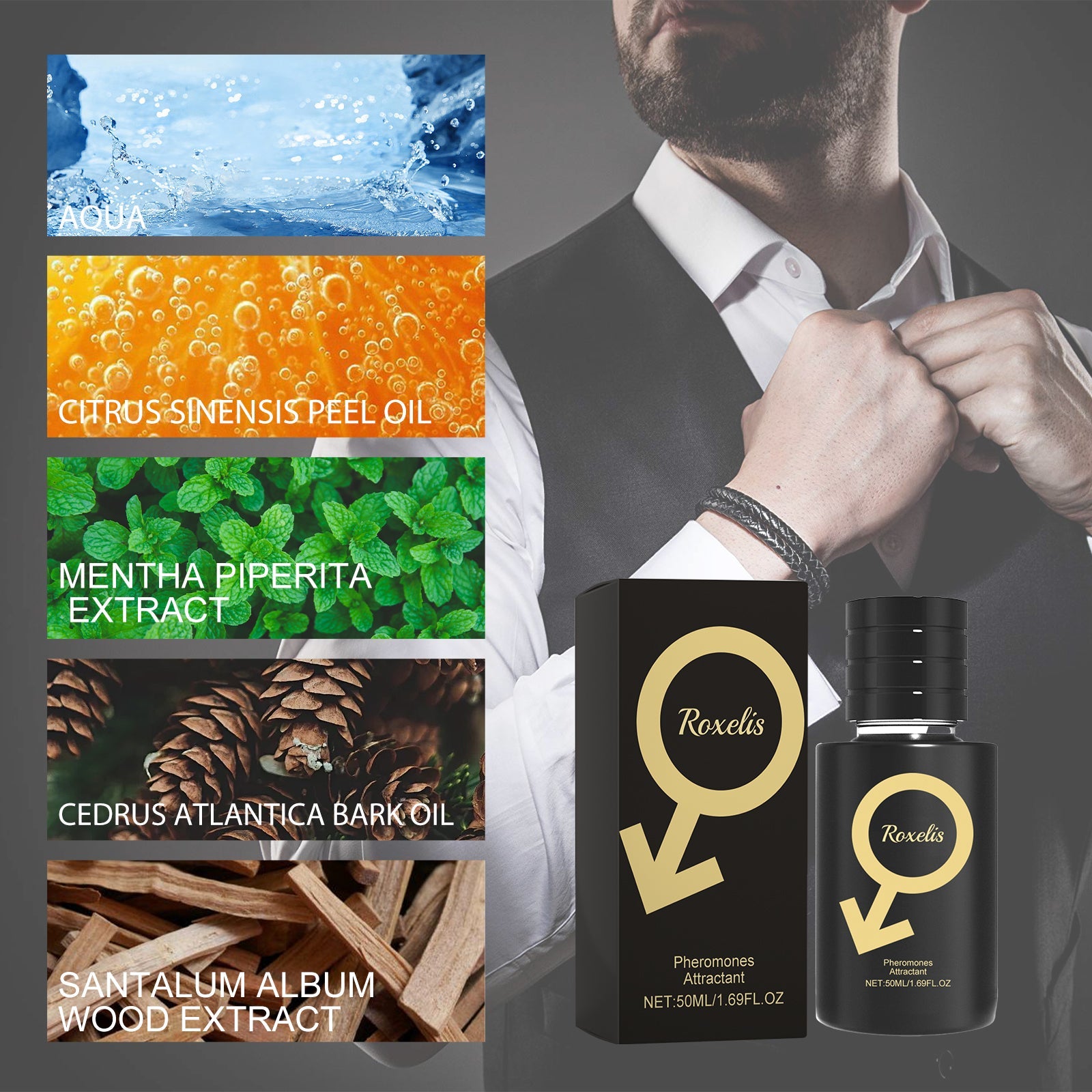 Pheromones Attractant, Natural Fresh Light Fragrance Lasting Fragrance Release Charm Niche Couple Dating Atmosphere Perfume - Korvel