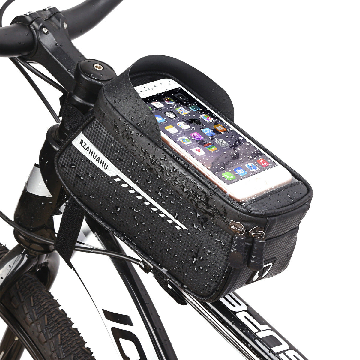 Sac de tube supérieur de vélo imperméable premium pour téléphones mobiles