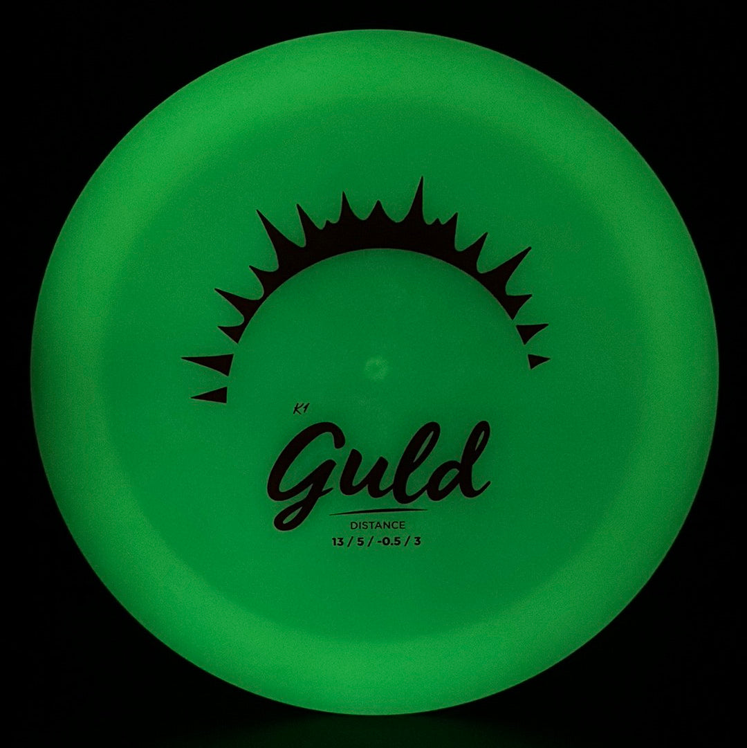 K1 Glow Guld - First Run Disc Golf Driver