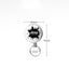 Outdoor equipment high elasticity telescopic steel wire rope keychain anti loss and anti-theft telescopic keychain - Korvel