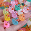 Resin luminous cartoon three-dimensional cute cartoon duck DIY car ornament keychain micro landscape hair clip decoration - Korvel