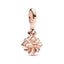 Pan Jiazhu Rose Gold Openable Birthday Gift Box Pendant Bow Ribbon Cute Gift Accessories - Korvel