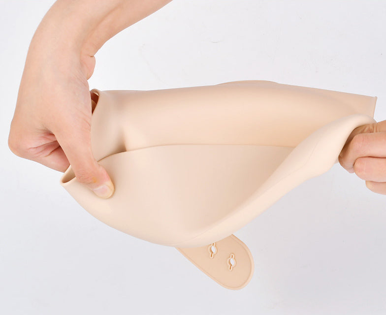 Baby silicone rice bag Baby rice bag bib Baby saliva towel waterproof mouth bag No wash and oil proof - Korvel