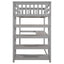 Twin Size Loft Bed with Storage Shelves and Under-bed Desk