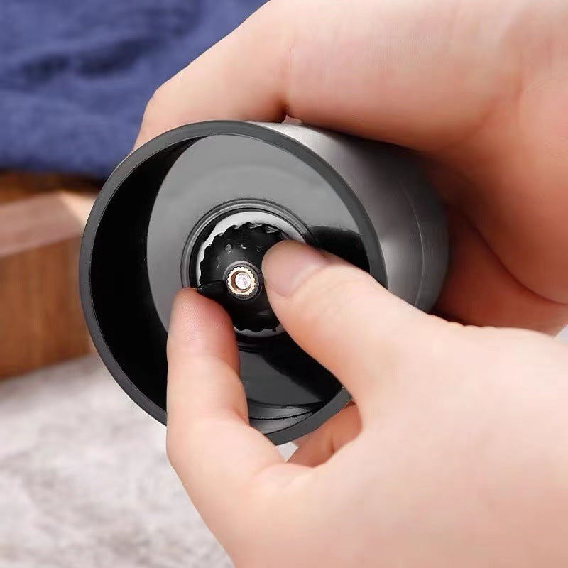 Premium Stainless Steel Pepper Grinder with Glass Bottle
