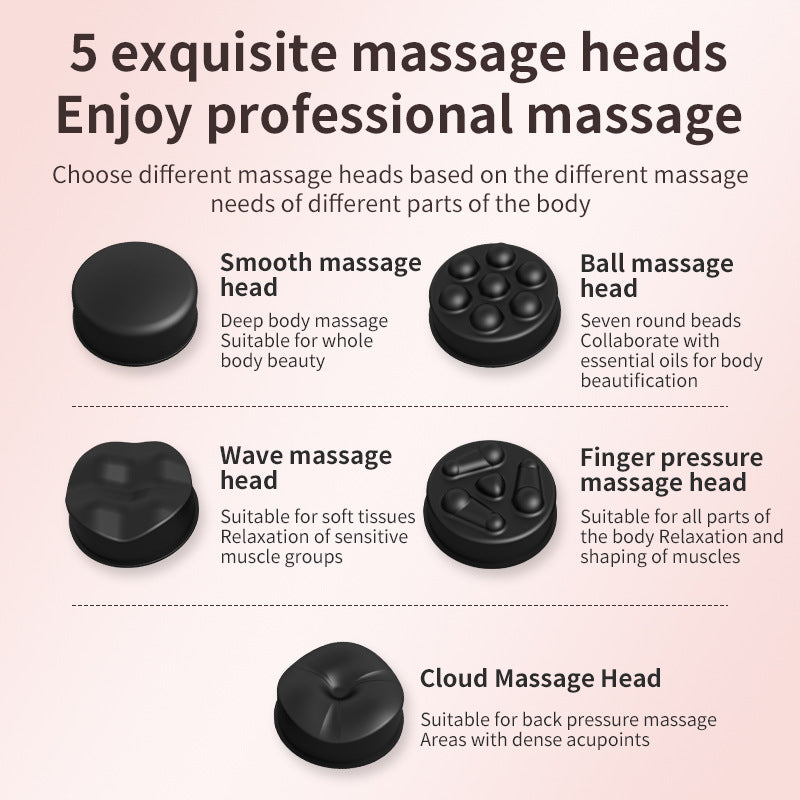 Fat pushing machine, body massage device, household handheld wireless massage, neck, waist, shoulder kneading, fascia gun - Korvel