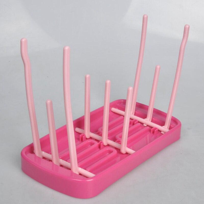 Premium Baby Bottle Drying Rack in Blue & Pink