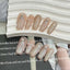 Sea Shells Handmade Press-On Nails - Ballerina Style