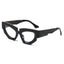 New Personalized Fashion Cat Eye Sunglasses Instagram Trendy Irregular Water Chestnut Hip Simple Leisure Street Photography Sunglasses - Korvel