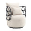 Silla de sala de estar tapizada y con botones COOLMORE