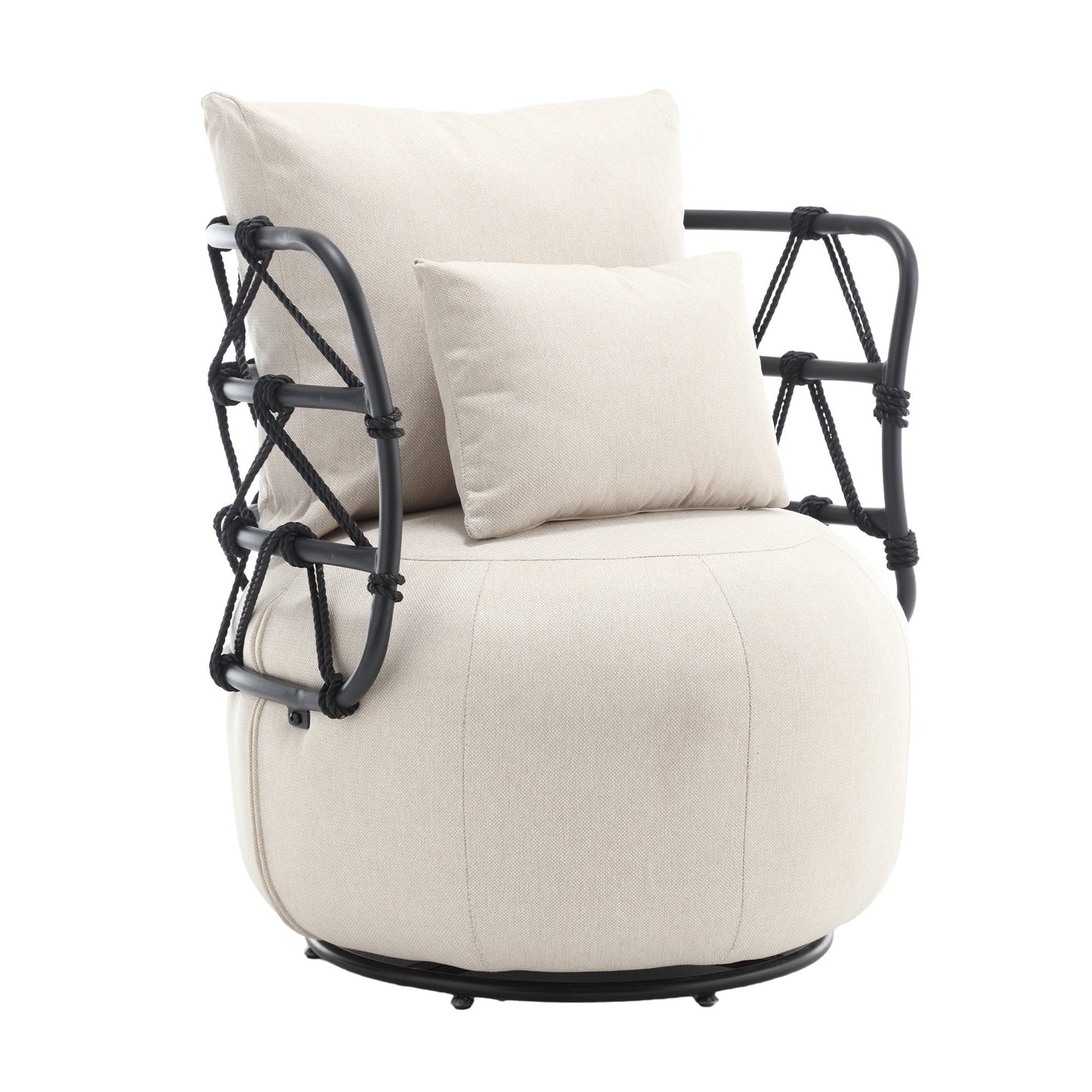 Silla de sala de estar tapizada y con botones COOLMORE