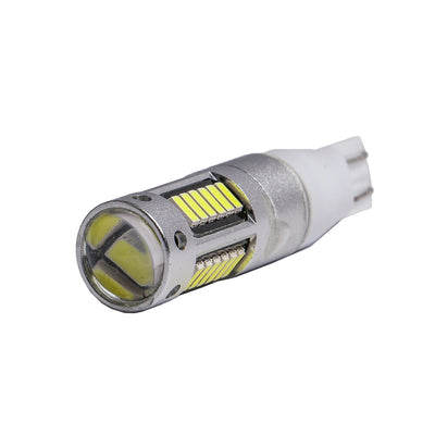 2Pcs H3 H1 W5W T10 White 4014 Chips 30 SMD High Power LED Fog Light Headlight Lamps Bulb Lens DC 12V - Korvel