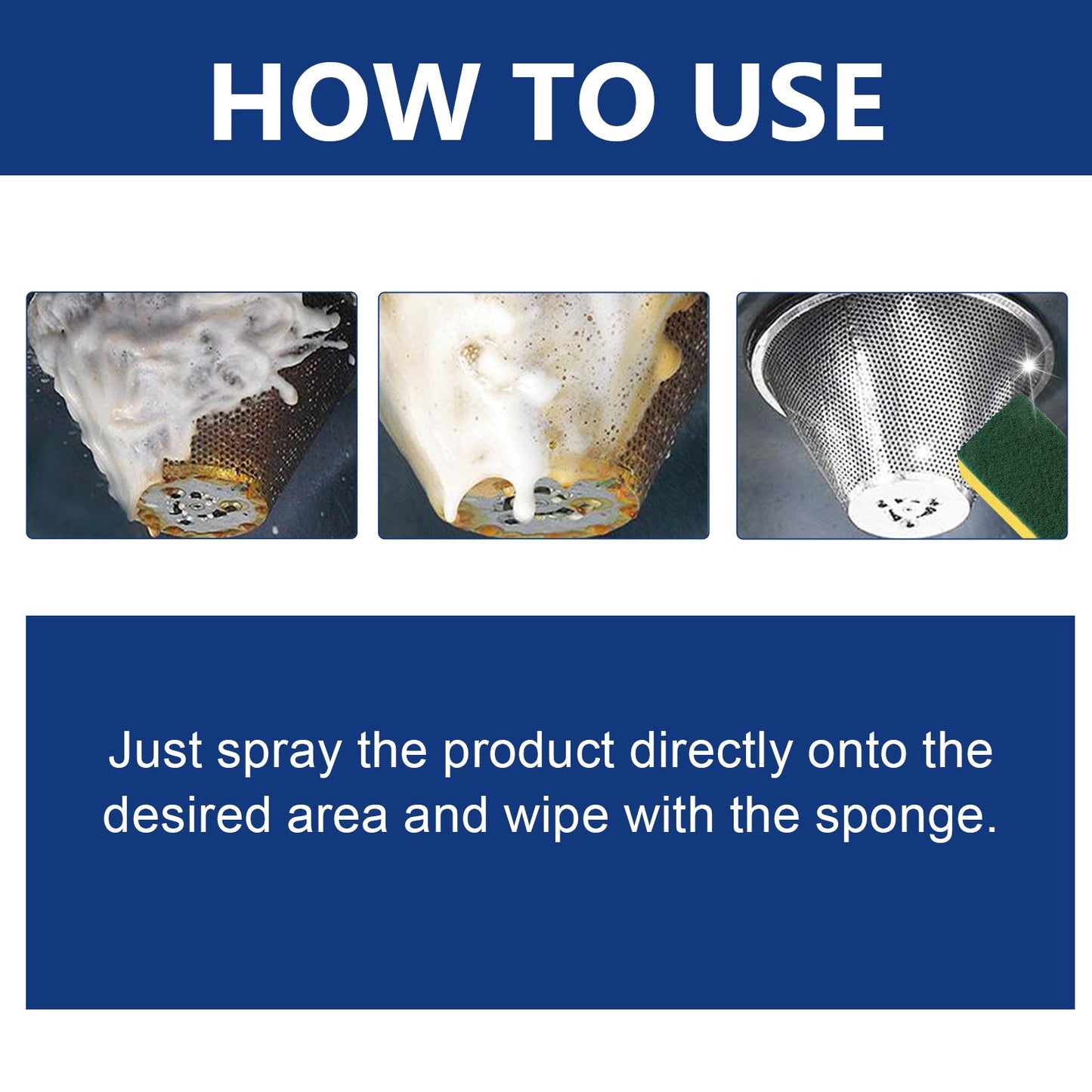 Kitchen Grease Foam Cleaner Range Hood Stove Exhaust Pipe Wall Kitchen Utensils Grease Cleaner - Korvel