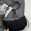 PU Leather Strap Suede Shoulder Bag - Korvel