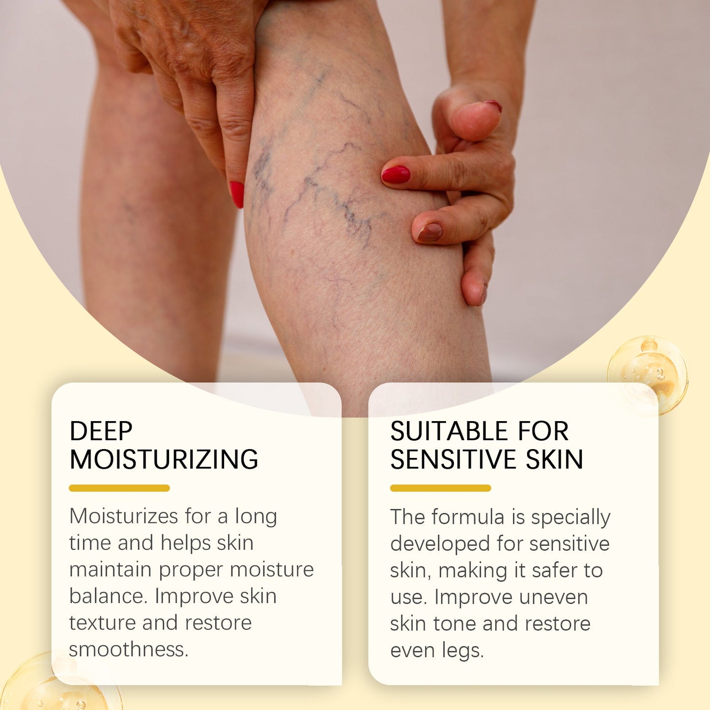 Herbal Leg Care Cream, Pamper, Massage, Repair And Relieve Uncomfortable Legs - Korvel