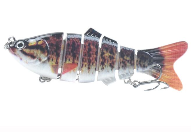 10cm 16.5g Multi-section Lure With Ring Beads Simulation Luya Multi-section Lure Submerged Bionic 6-section Lure - Korvel