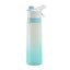 700ml frosted spray water cup outdoor sports kettle cooling water replenishment convenient advertising cup - Korvel