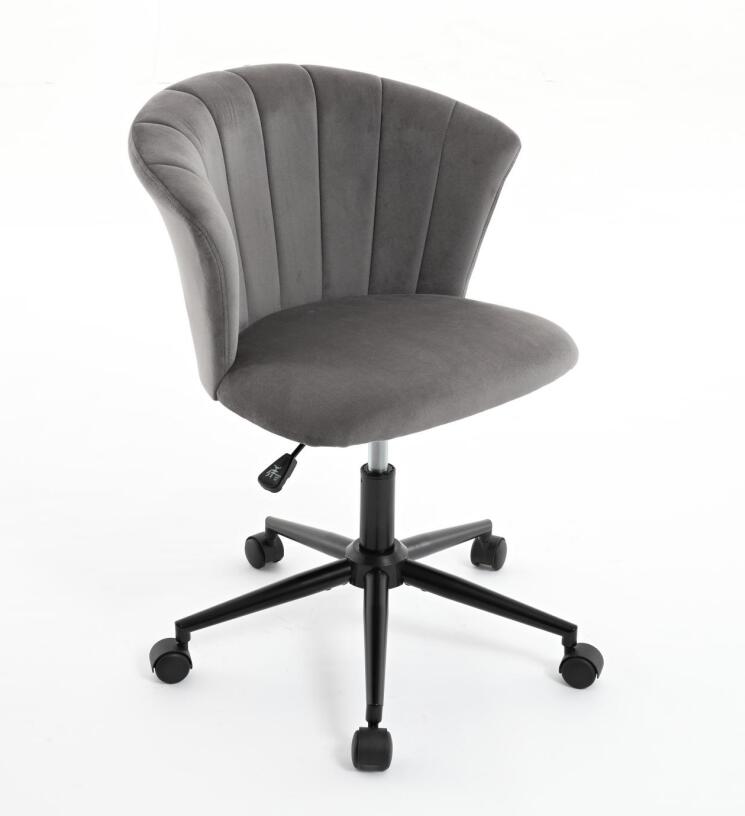 Home Office Chair, Velvet Fabric Swivel Flower Shape Computer Desk Chair for Home Office or Bedroom - Korvel