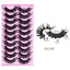 New DD Russian Large Roll Grafting Free False Eyelashes 10 Pairs Of Multi-Layer Thick Cross Mink Like Eyelashes - Korvel