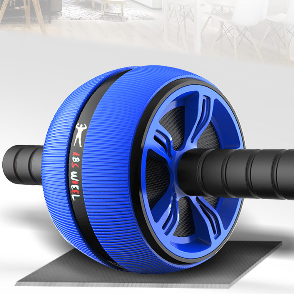 Silent TPR Abdominal Wheel Roller Trainer Fitness Equipment Gym Home Exercise Body Building Ab roller Belly Core Trainer - Korvel
