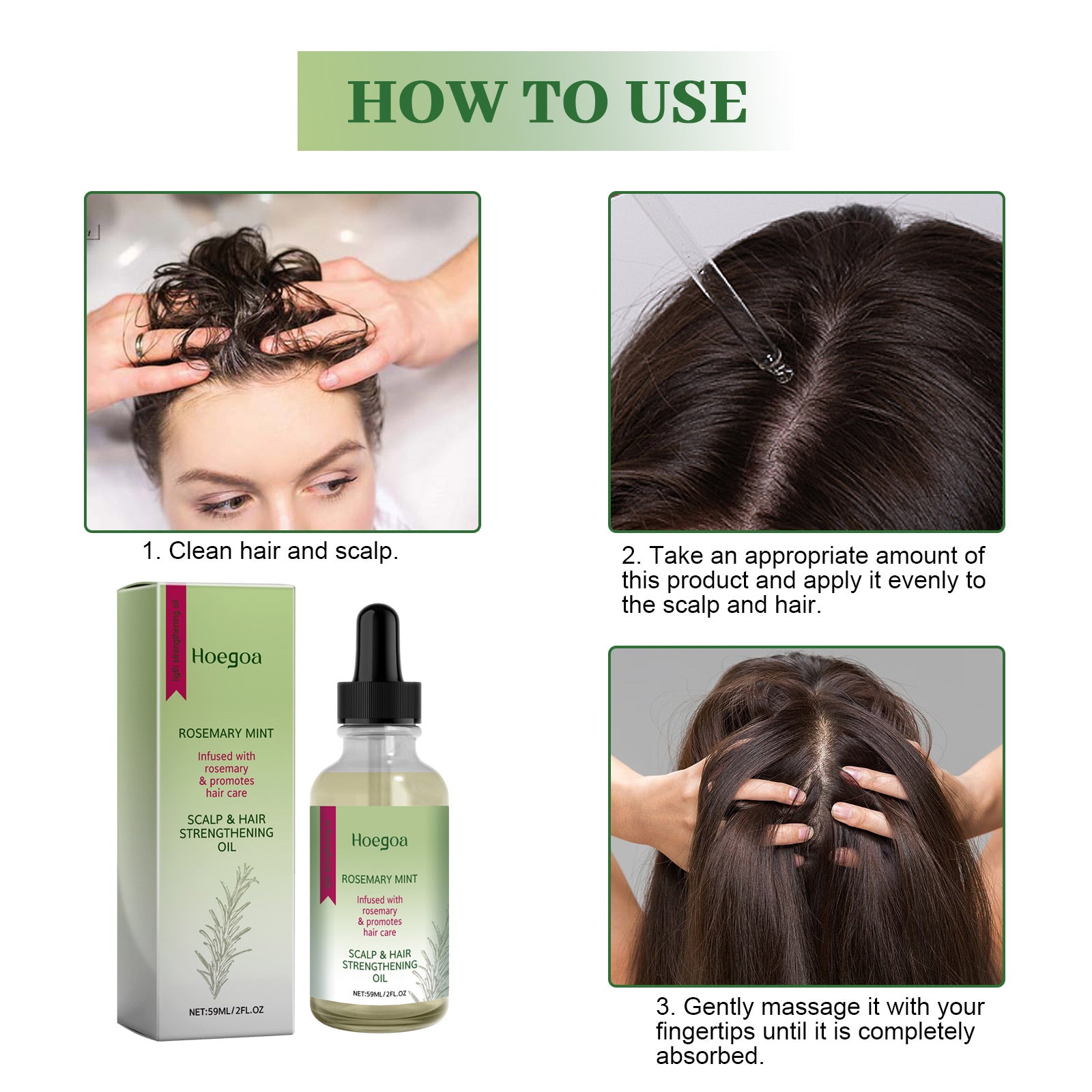 Scalp & Hair Strengthening Oil, Hair Thick Hair Solid Hair Soft Hair Dry Damaged Care - Korvel