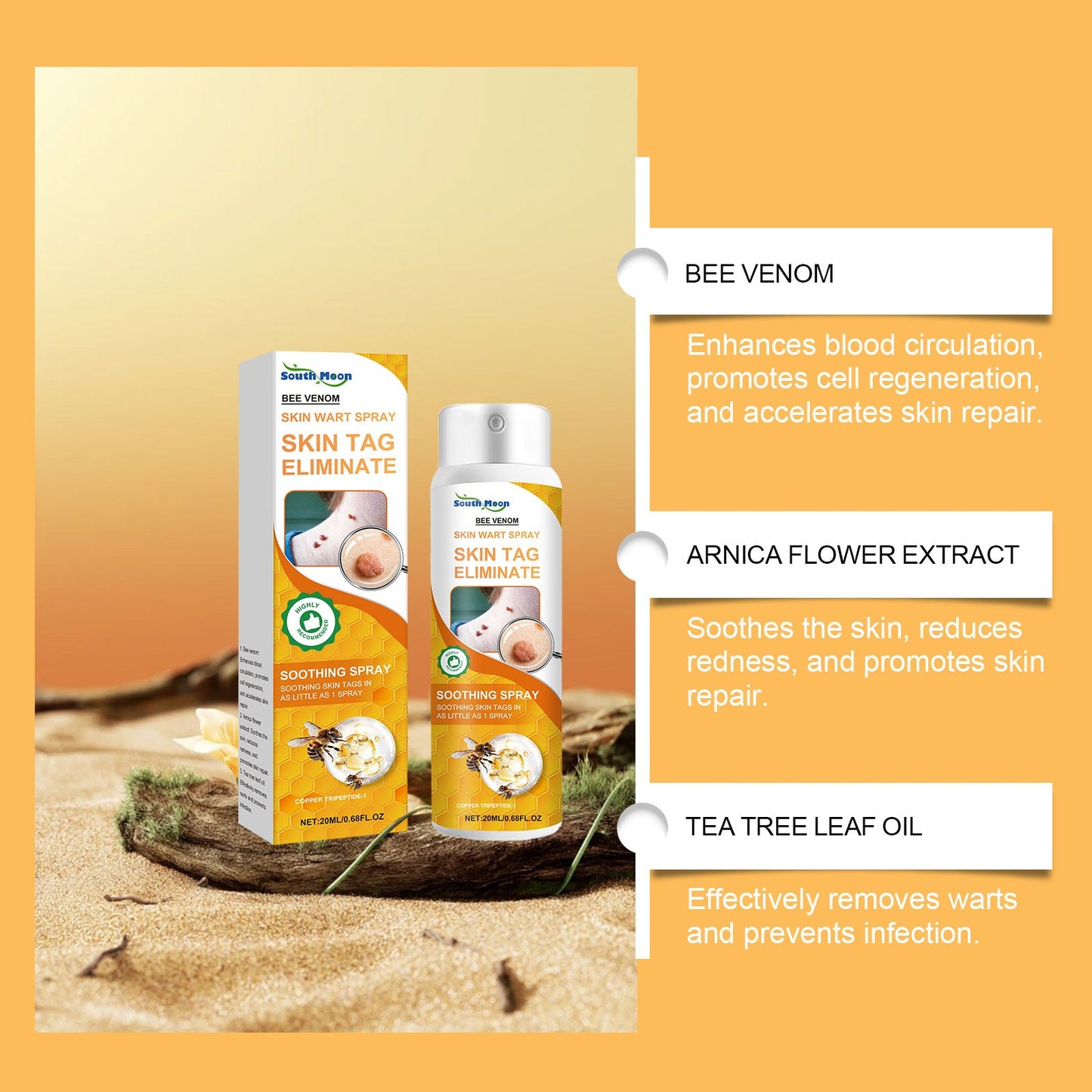 Bee Venom Keyo Spray, Daily Gentle Cleansing Skin Repair Smooth Skin Keyo Spray - Korvel