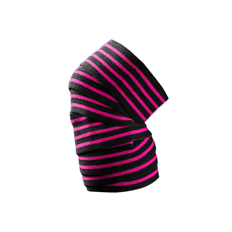 Sports and fitness knee pads for men deep squats elastic bandages strength lifting wrapped leggings knee protection gym cycling - Korvel