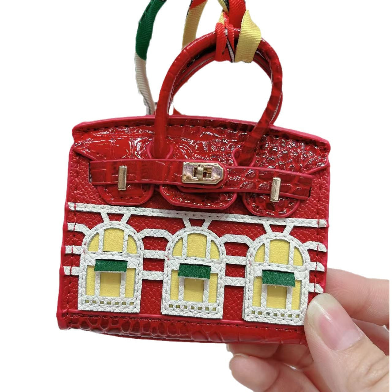 Small house bag mini window pendant headphone bag lipstick car key backpack backpack decoration - Korvel