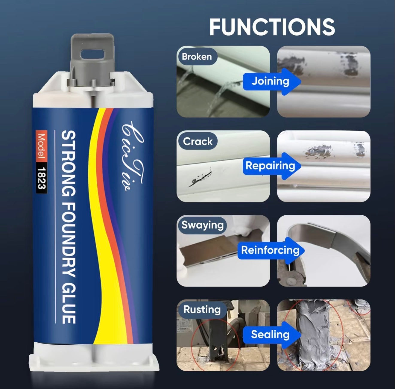 LiquidForge Metal Repair Glue - High-Performance Adhesive