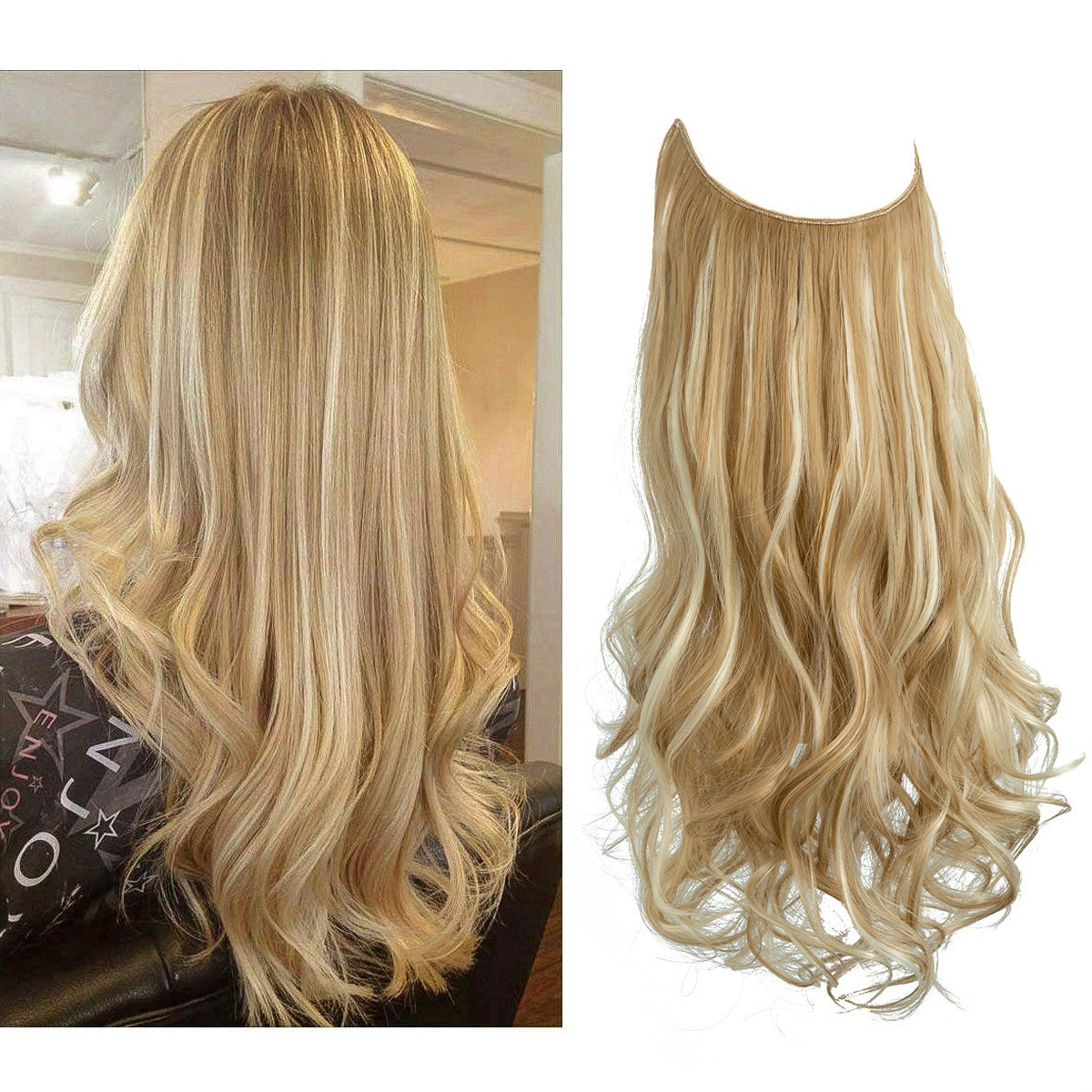 Premium Long Curly Hair Extension - High Temperature Silk