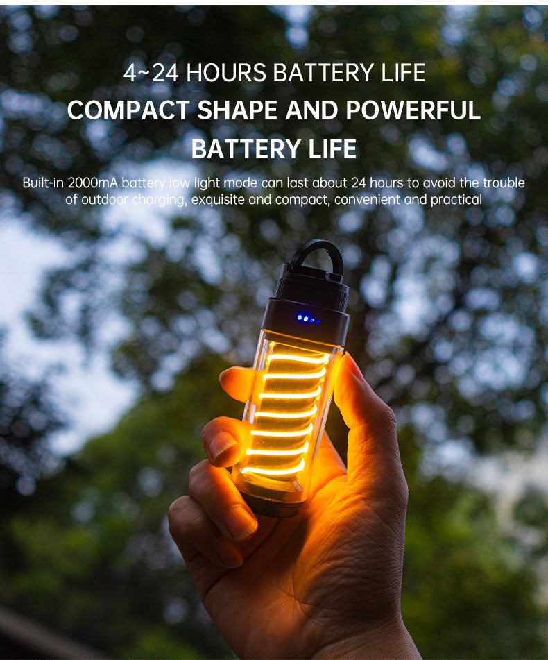 Lampe de camping portable pour extérieur avec trépied