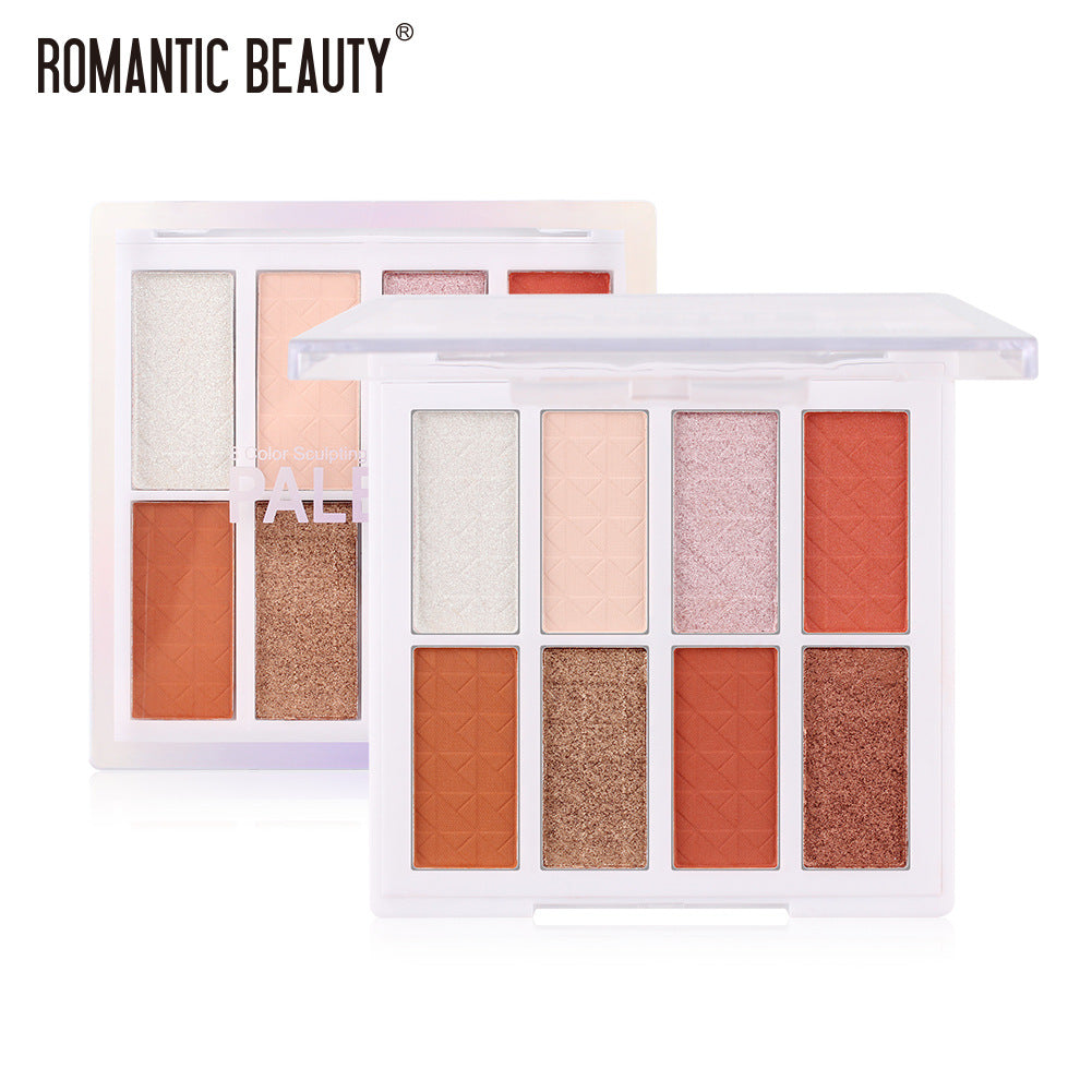 Romantic Beauty Matte Eyeshadow Palette - 8 Colors