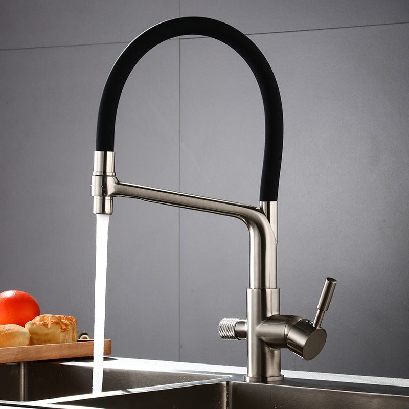 Grifo Purificador de Agua Tres en Uno de Cobre Premium